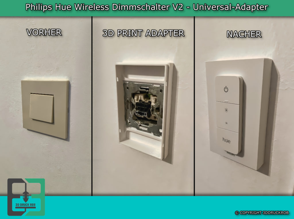 Philips Hue Dimmer Switch V2 Universal Adapter