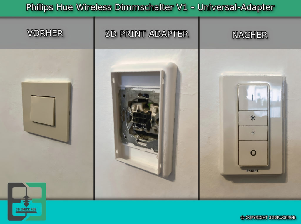 Philips Hue Dimmer Switch V1 Universal Adapter